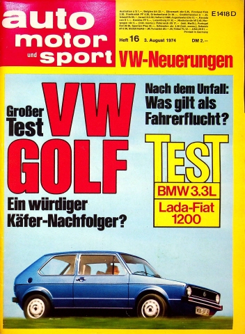 Deckblatt Auto Motor und Sport (16/1974)